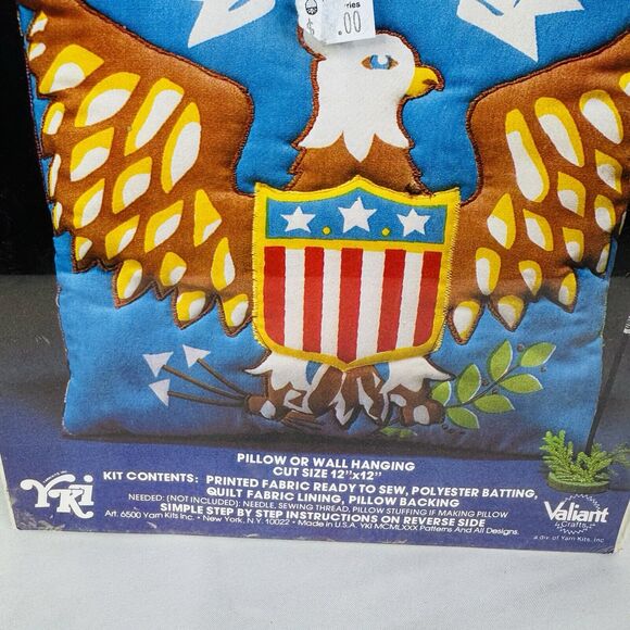 Quick & Easy Instant Quilting Kit USA Eagle Pillow Wall Hanging Valiant 6512 - Picture 4 of 10